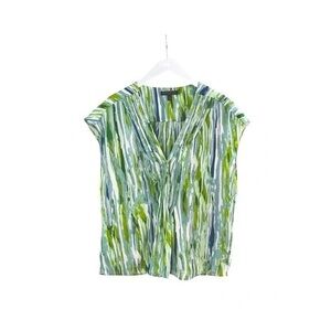 Green and Blue Women's Top